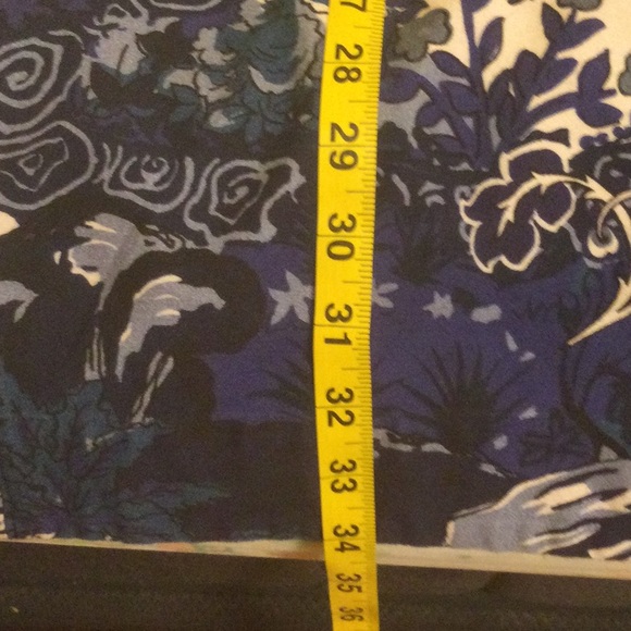 EUC Anthropologie Maeve Blue Floral Sleeveless Knee Length Shift Size 10 - Picture 16 of 16